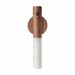 Minimalist wooden wall-mounted handle with modern design