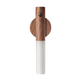 Minimalist wooden wall-mounted handle with modern design